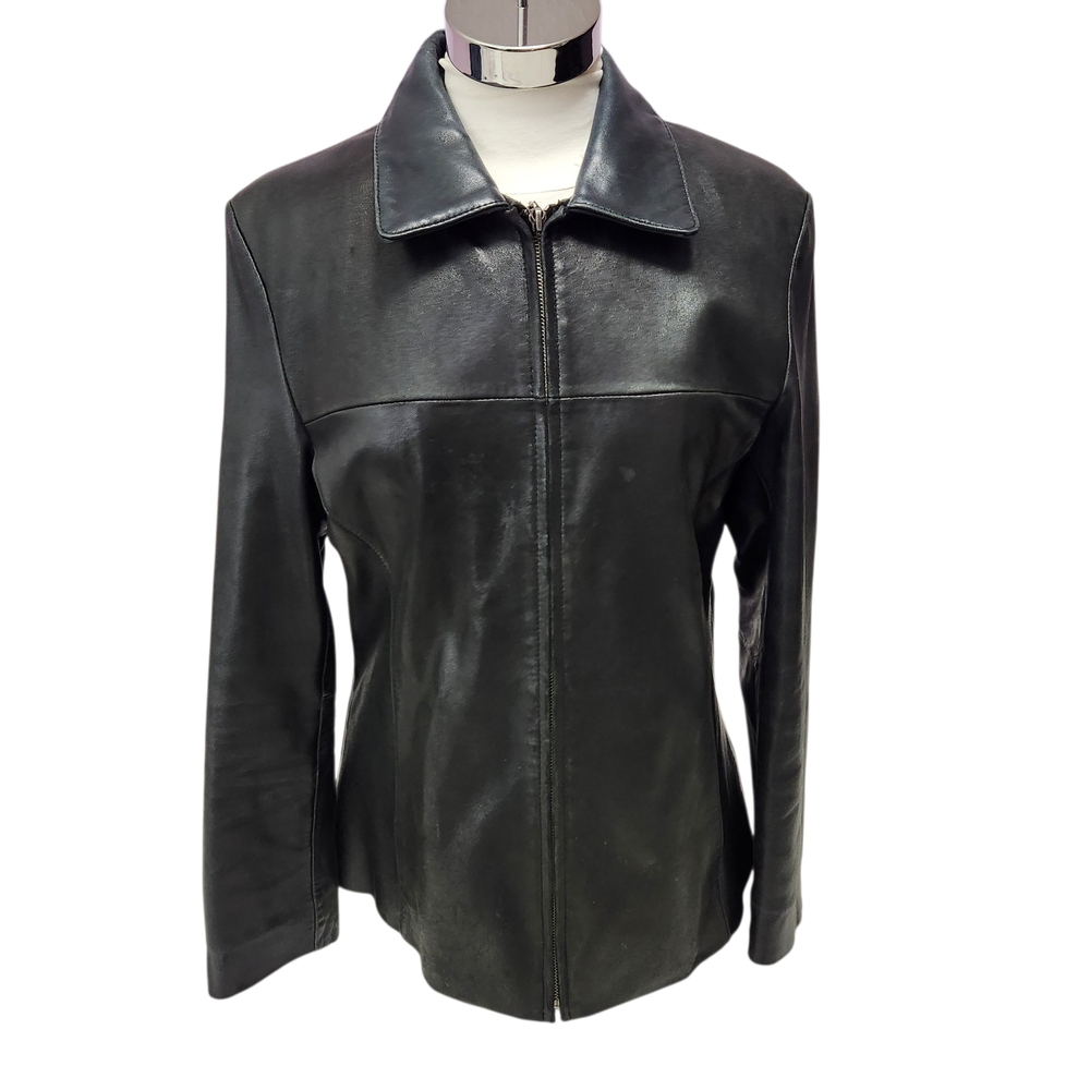 Elegant Black Leather Jacket